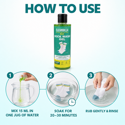 Cleanbilla Bio Sock Wash Gel – Deep Cleaning & Freshness for Socks | 200 ml